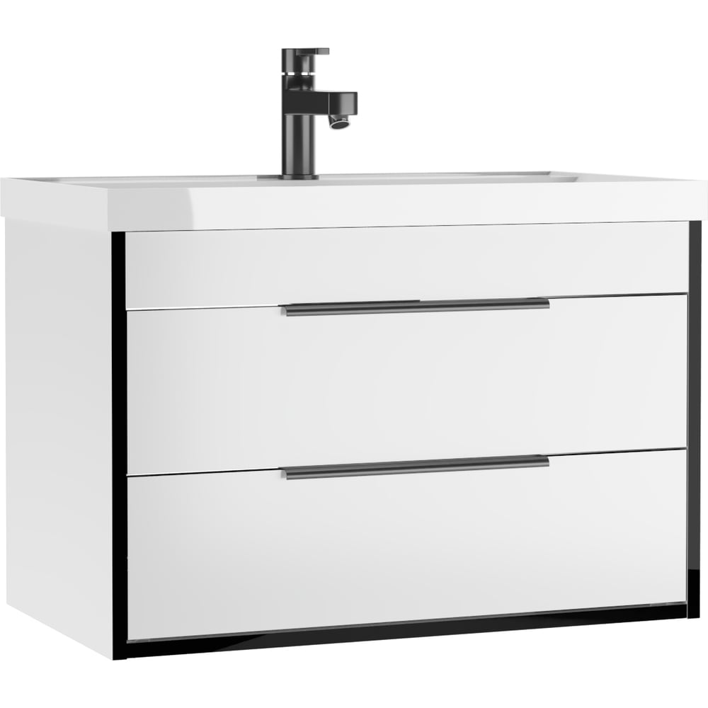 Изображение товара Подвесная тумба под умывальник Домино UNIT 80 Forta B2 белая