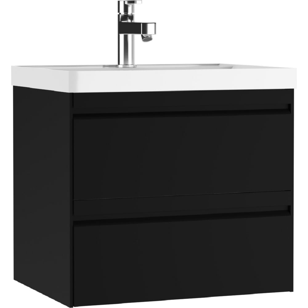 Изображение товара Подвесная тумба под умывальник Домино Bazis 60 Chelsea В2 Черный