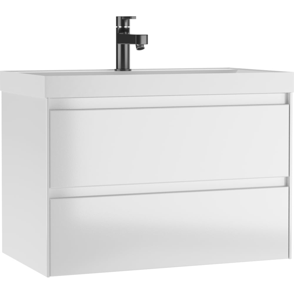 Изображение товара Тумба подвесная под умывальник Домино UNIT 80 Verona В2 белая