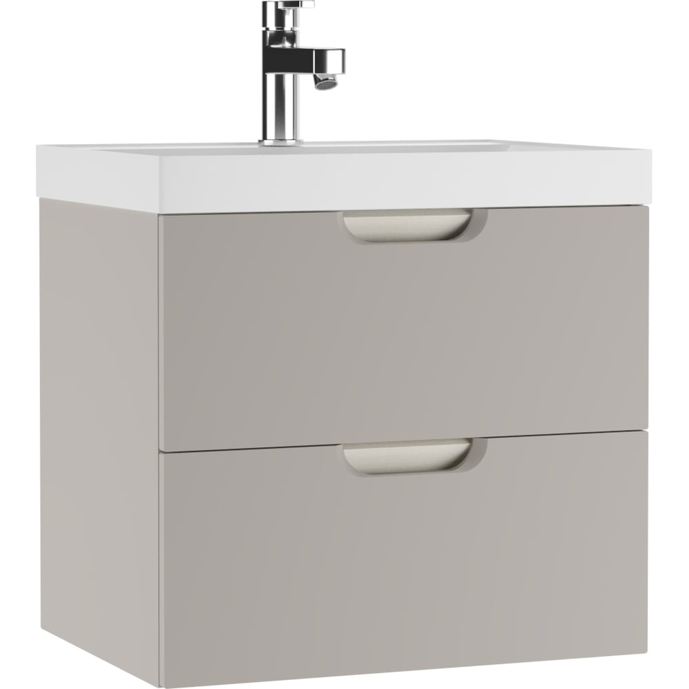 Изображение товара Подвесная тумба для умывальника Домино UNIT 60 Dune серый тауп В2 DD2501T