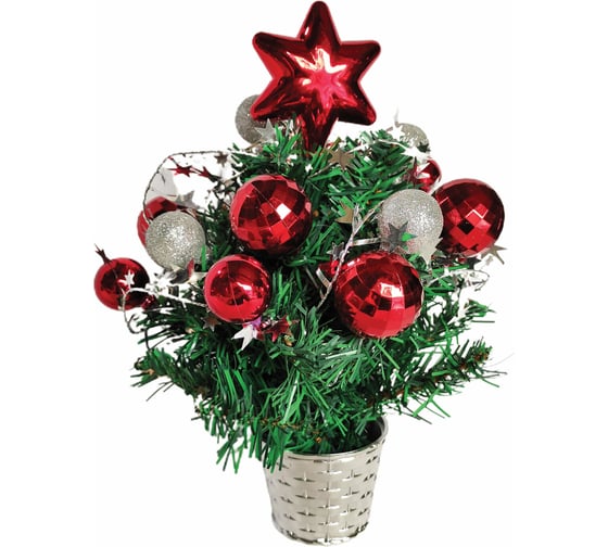 Изображение товара Новогодняя декоративная искусственная ель Золотая сказка 30 см, ПВХ 591322