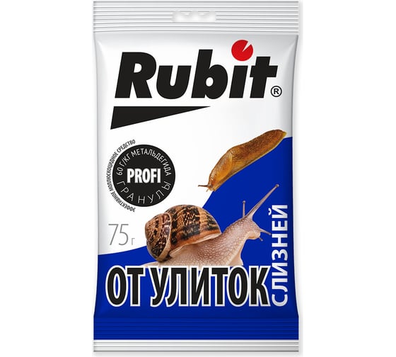 Изображение товара Средство от улиток и слизней RUBIT 75 г 93381