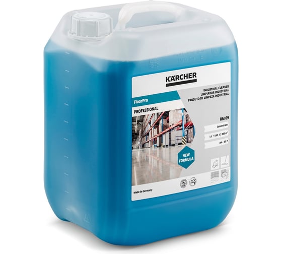 Изображение товара Промышленное чистящее средство для пола Karcher RM 69 10 л 6.296-049.0