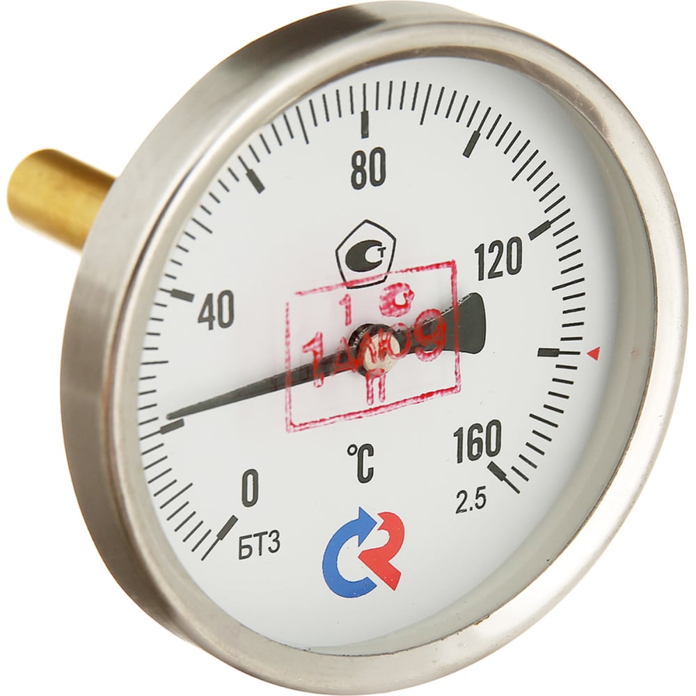 Изображение товара Термометр РОСМА БТ-31.211 осевой до 350°C с латунной гильзой
