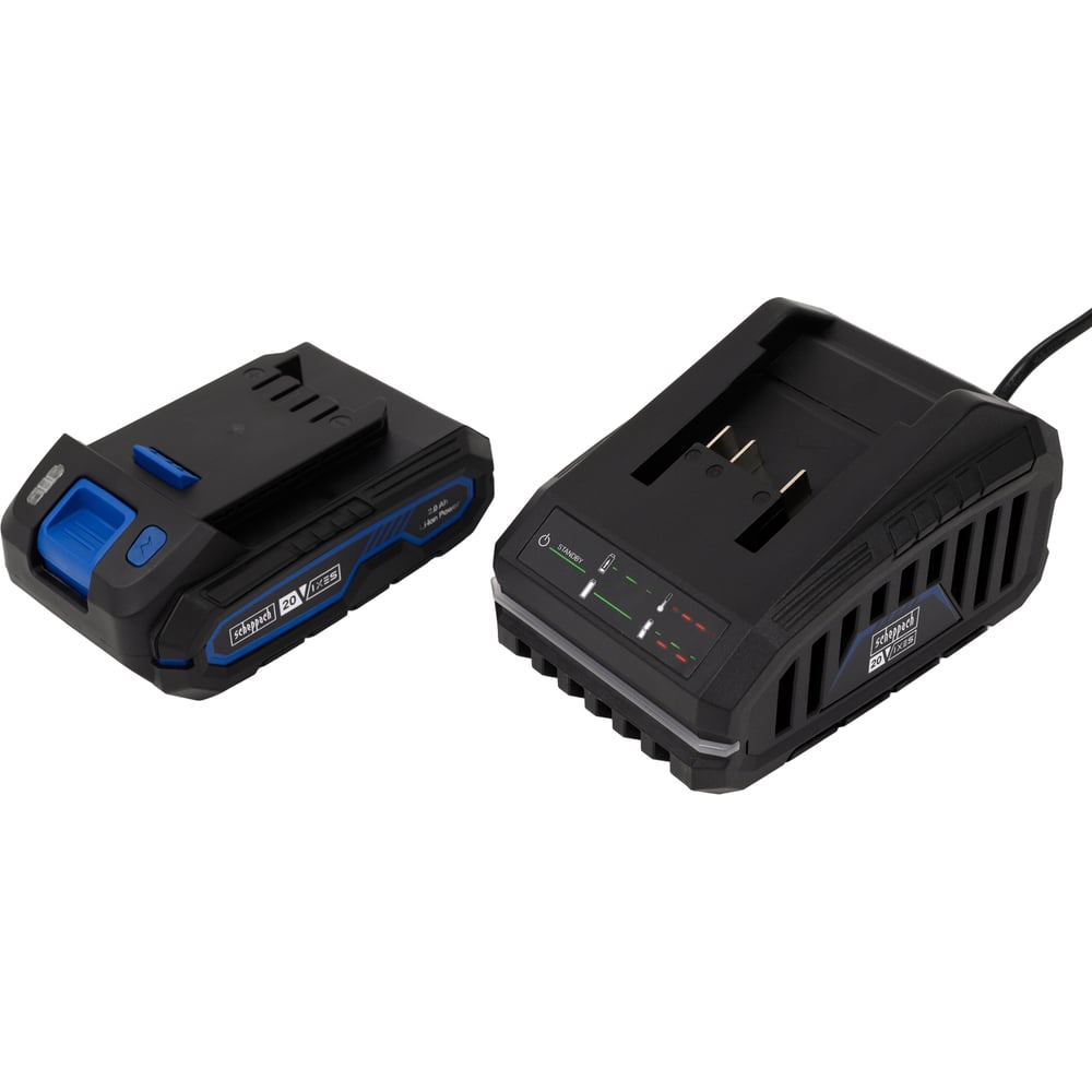 Изображение товара Набор аккумулятора и зарядного устройства Scheppach 2 А·ч 2,4 А