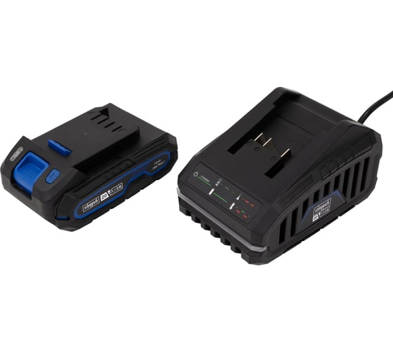 Изображение товара Набор аккумулятор 2 А·ч и зарядное устройство 2,4 А SBSK2.0 Scheppach 7909201720