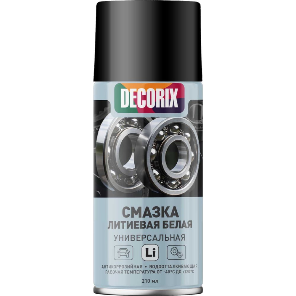 Изображение товара Смазка литиевая Decorix белая универсальная, 210 мл