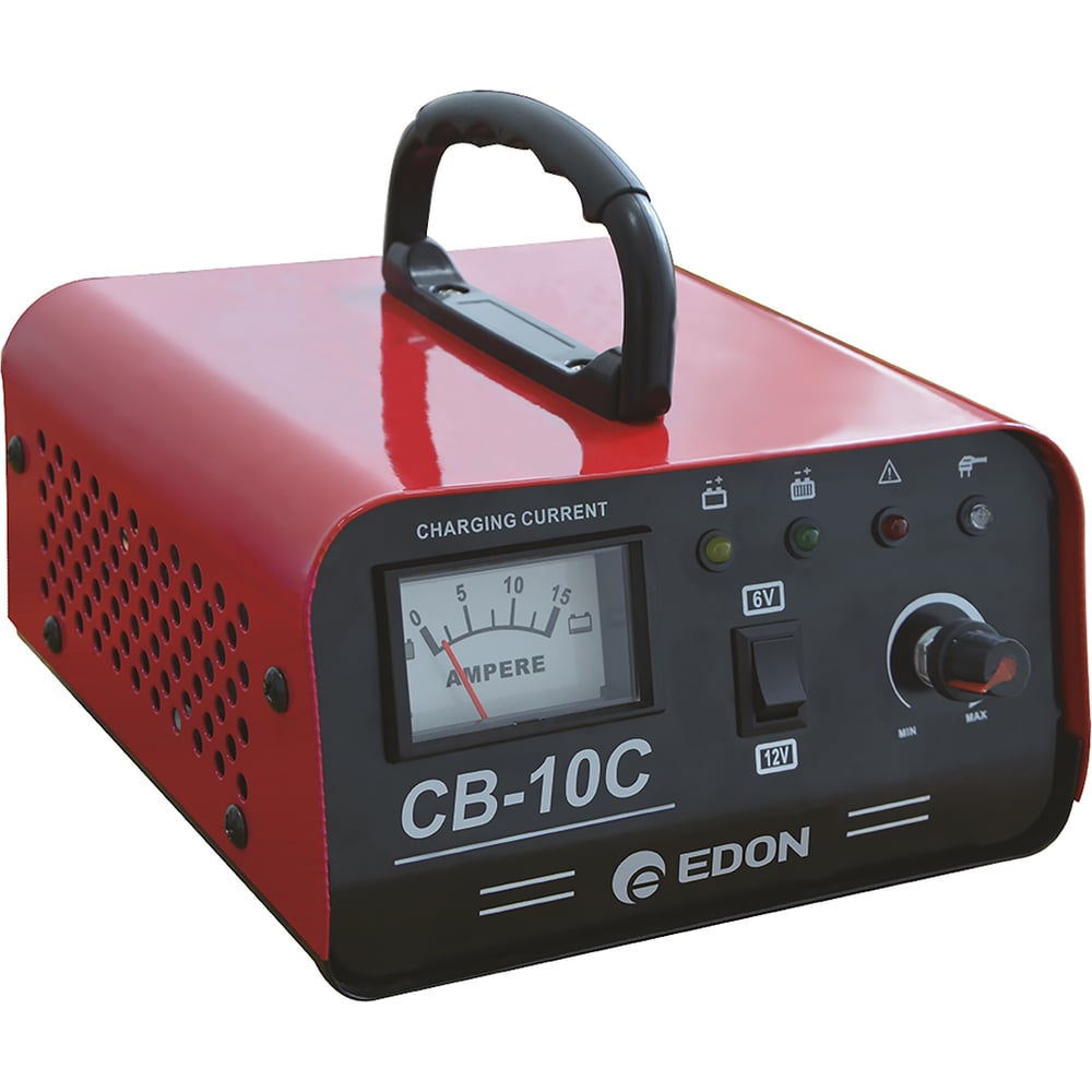 Изображение товара Зарядное устройство аккумулятора EDON CB-10C 6/12 В 10 А 150 Ач автоматическое