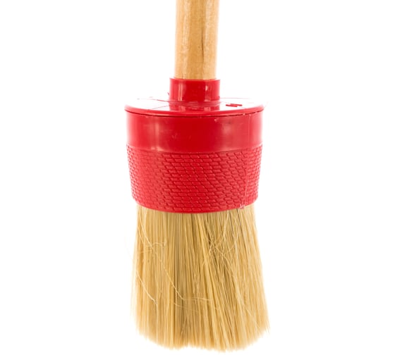 Изображение товара Круглая кисть STAYER Universal натуральная щетина, деревянная ручка, 50мм 0141-50