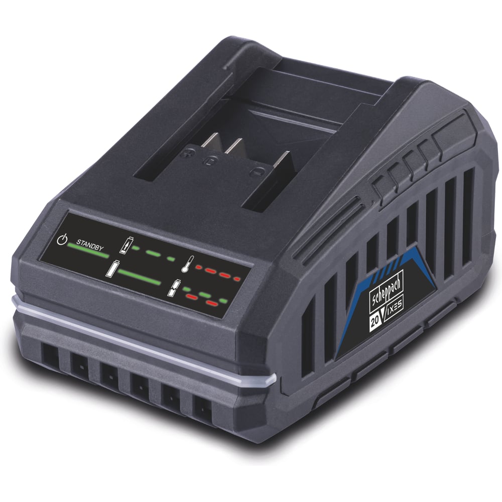 Изображение товара Зарядное устройство Scheppach SBC2.4A для Li-ion аккумуляторов 20 В - быстрая зарядка