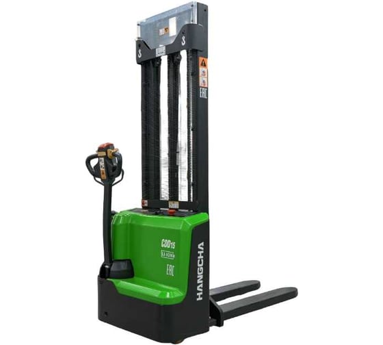 Изображение товара Штабелер Hangcha CDD15-WS-I, charger 24V/30A, Battery 60 Ah, LF 115, VM 300 АВ00003741