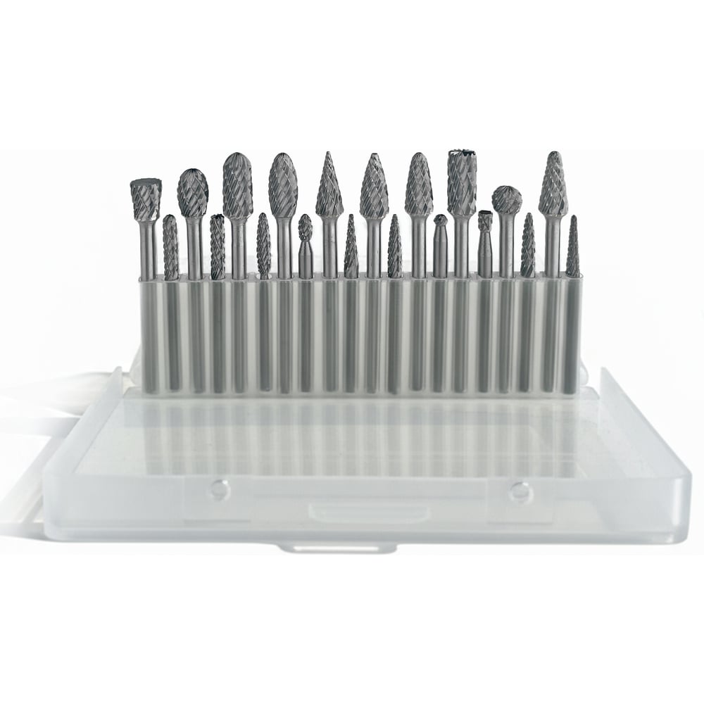 Изображение товара Набор твердосплавных борфрез Metal Master 20 шт диаметр 3-6 мм