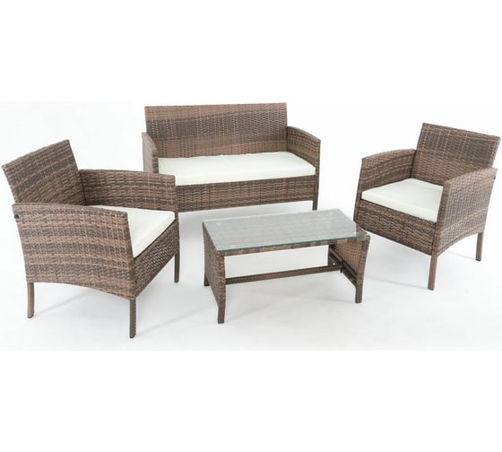 Изображение товара Комплект Vinotti стол, 2 кресла, диван F0851