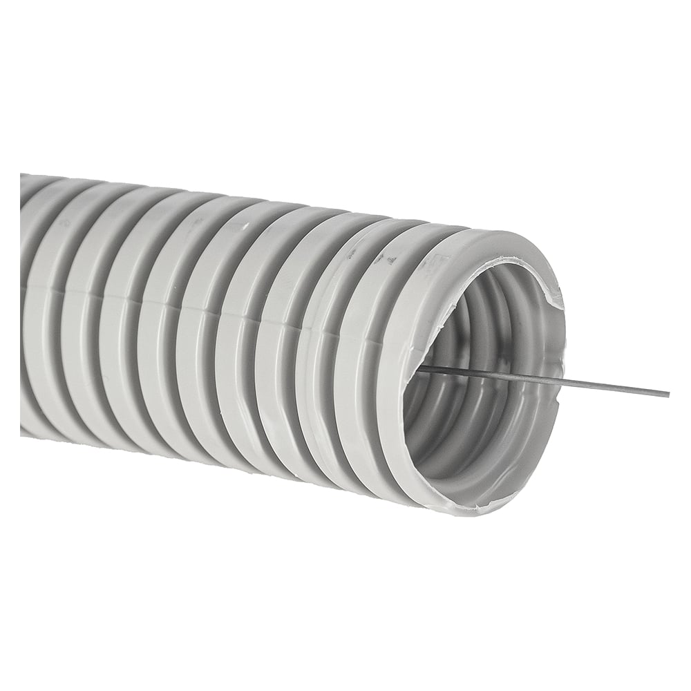 Изображение товара Гофрированная труба ПВХ диаметром 25 мм с зондом 50 м ELTROS ГОФЗ-007-MP