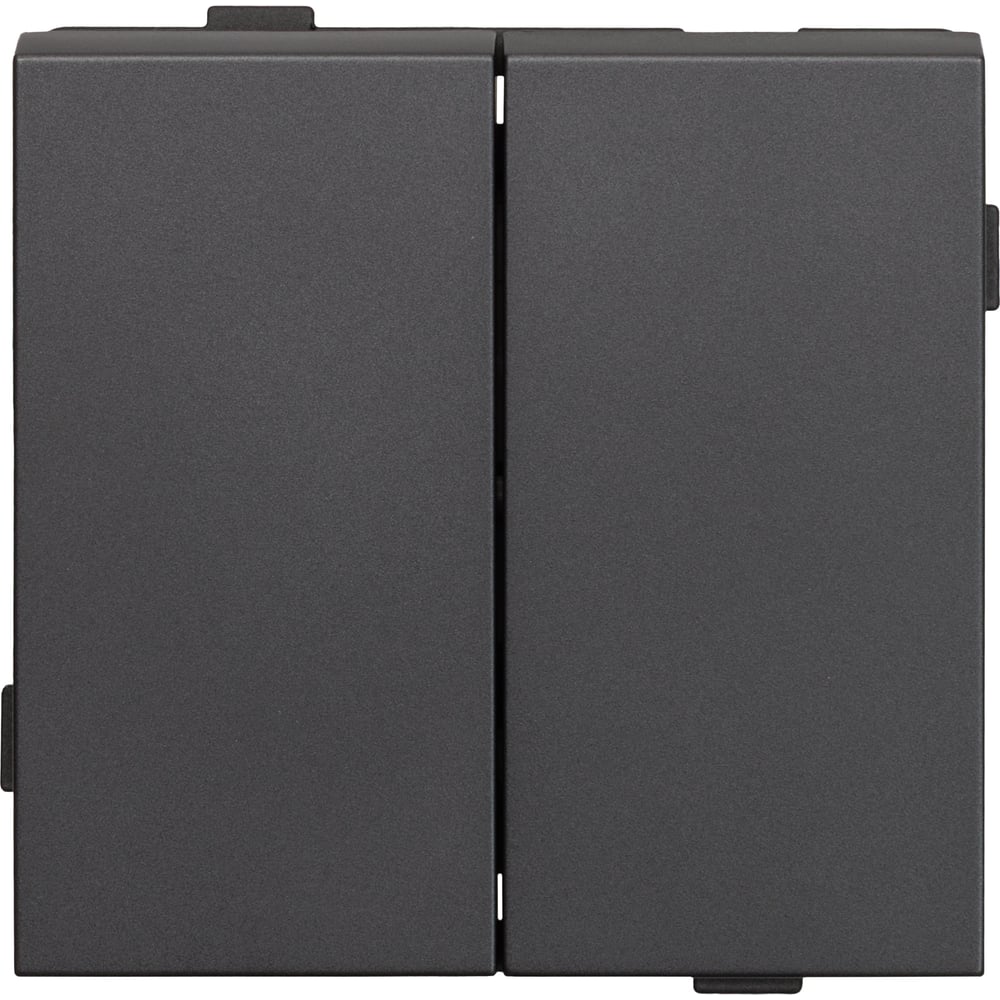 Изображение товара 2 клавишный выключатель ALTECH ENCORE 2SG скрытого монтажа графит