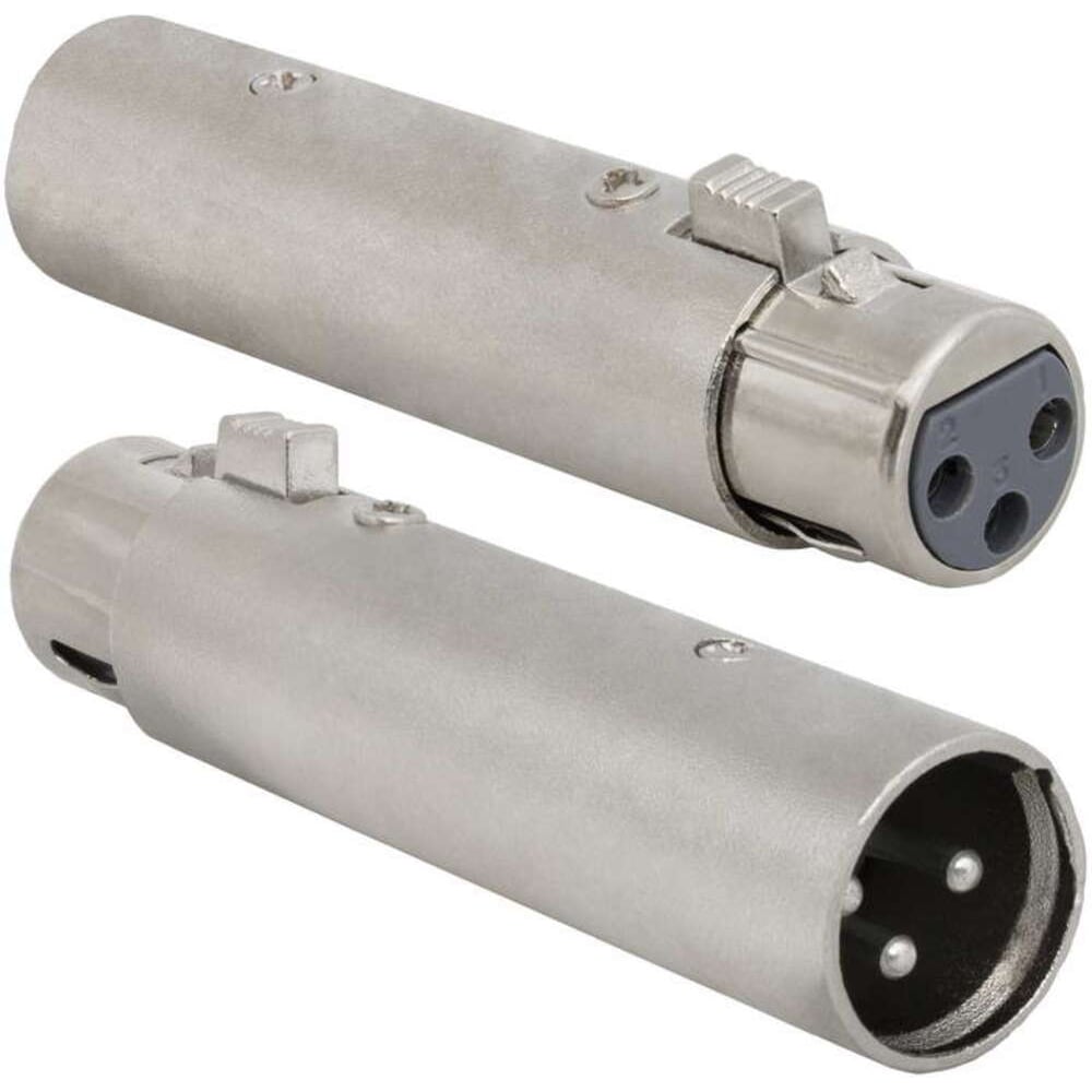 Изображение товара Разъём XLR RUICHI JD-485 3pin металлокрепление IP54 18мм серый