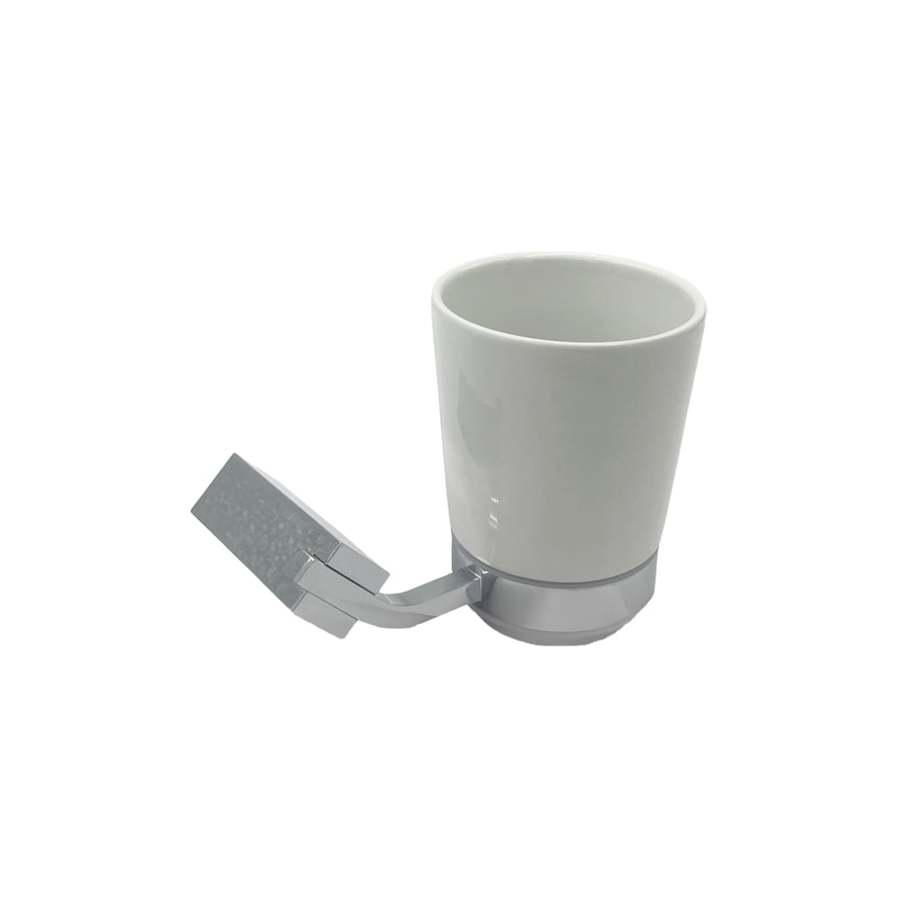 Изображение товара Керамический стакан с держателем Bath Plus TERRA Chromed 80х100х110 мм