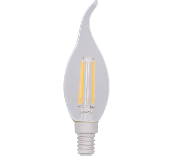 Изображение товара Филаментная лампа REXANT Свеча на ветру CN37 7.5 Вт 4000K E14 604-102