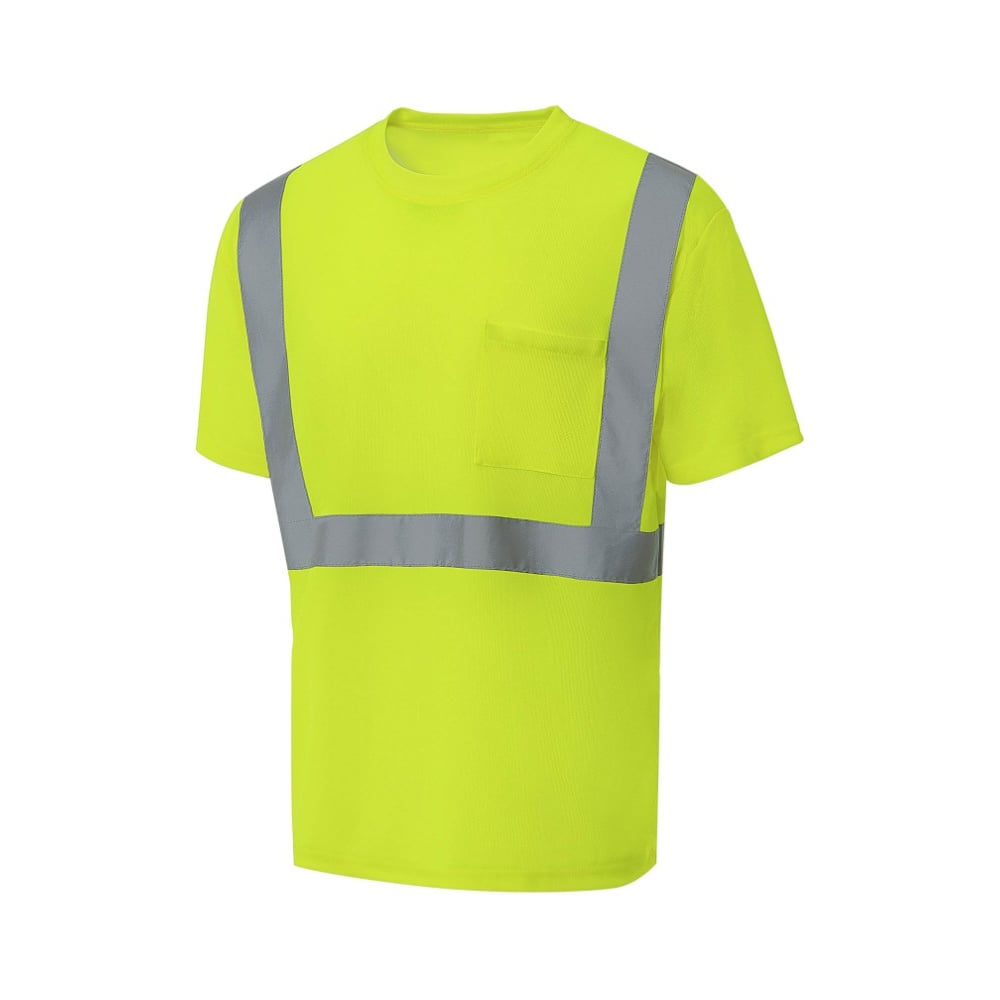 Изображение товара Футболка мужская СОЮЗСПЕЦОДЕЖДА КОТПРОФИ с световозвращающей полосой лимонная M