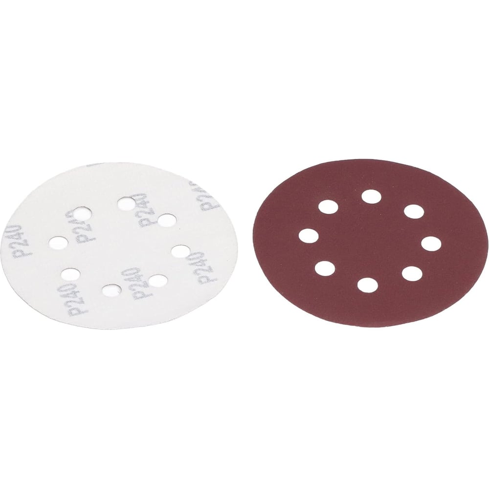 Изображение товара Круг шлифовальный 125 мм P240 с отверстиями на ворсовой основе STRONER