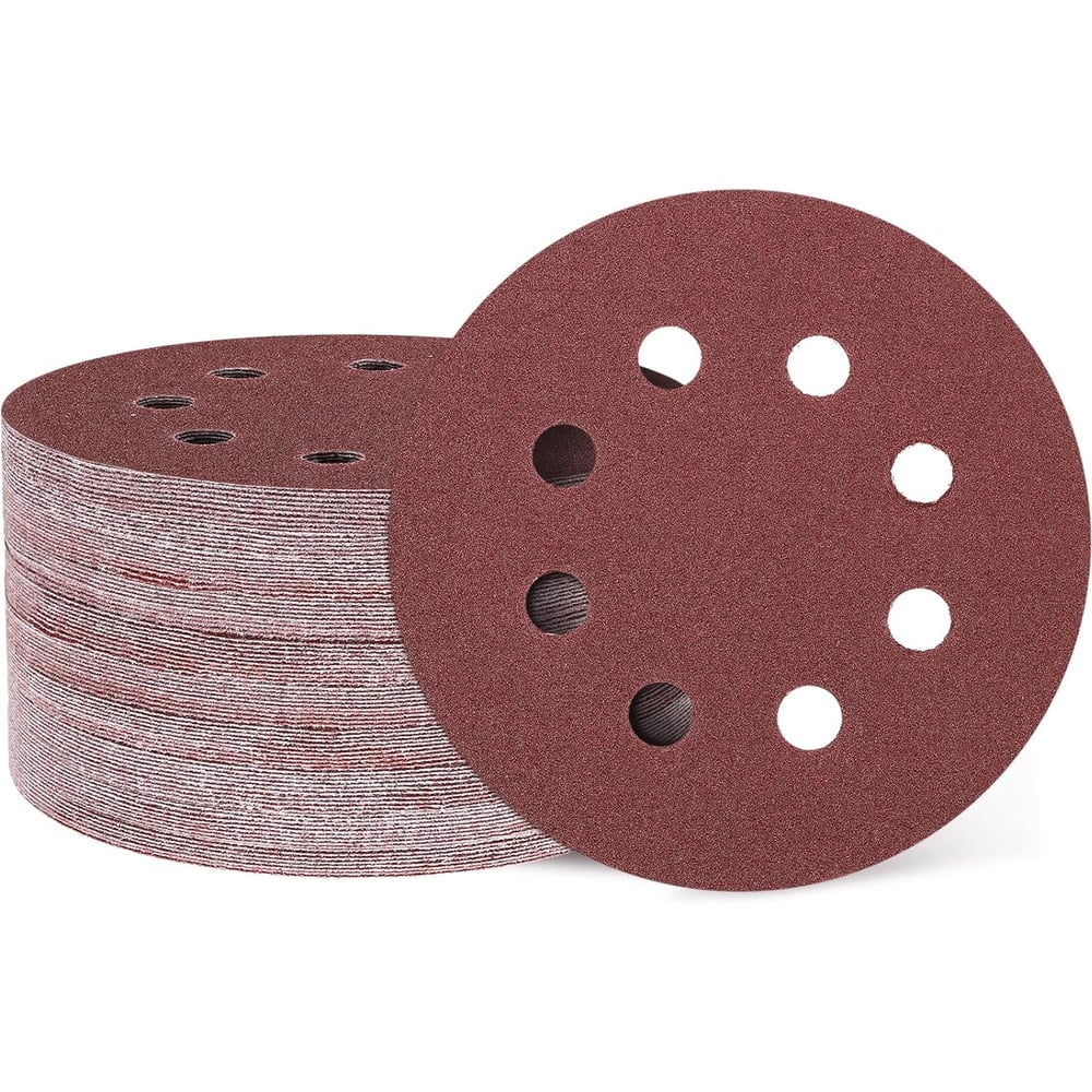 Изображение товара Круг шлифовальный на ворсовой подложке 125 мм STRONER P100 50 шт