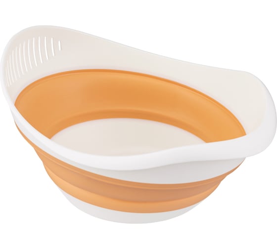 Изображение товара Миска-дуршлаг Phibo 2в1 СКЛАДНАЯ ZOOM 3,9л, Оранжевый 435204908