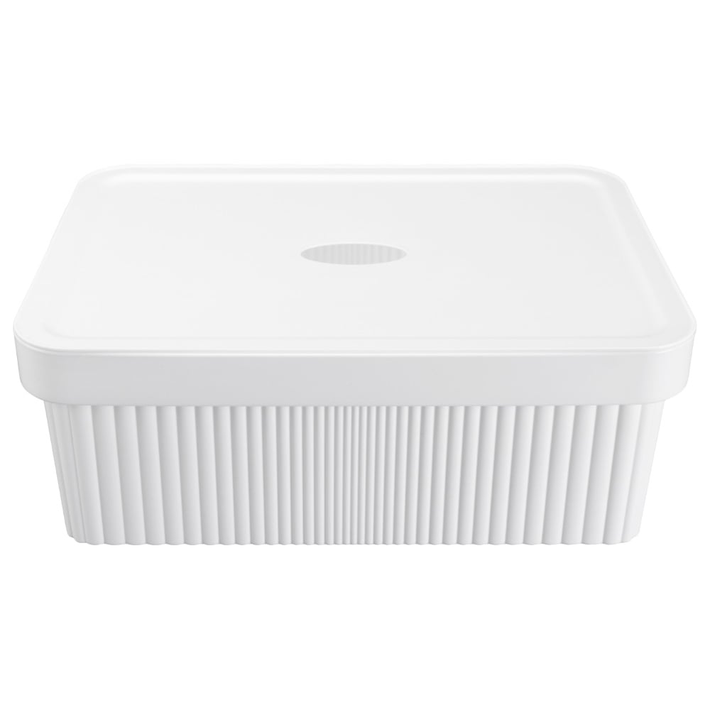 Изображение товара Лоток с крышкой Econova velvet 13л белый 380x270x144 мм