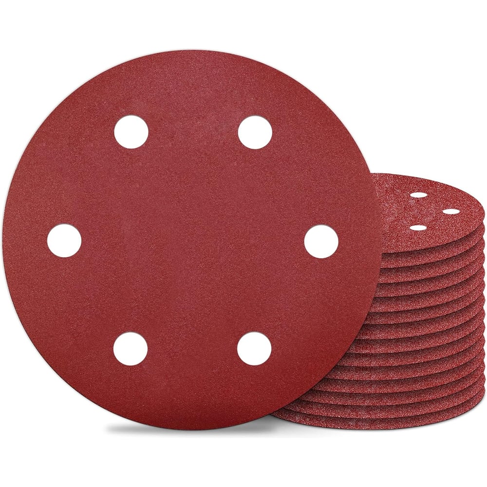 Изображение товара Круг шлифовальный 225 мм P240 с отверстиями Velcro 10 шт/уп корус STRONER