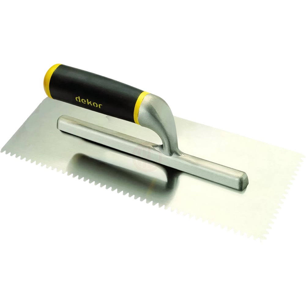 Изображение товара Гладилка зубчатая SAMGRUPP V 300 мм с открытой алюминиевой ручкой DEK-520
