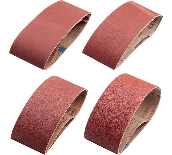 Изображение товара Абразивная лента STRONER 75х533мм набор 6 шт/уп (Р100, 120, 150 по 2 шт.) ls75-533n7-6