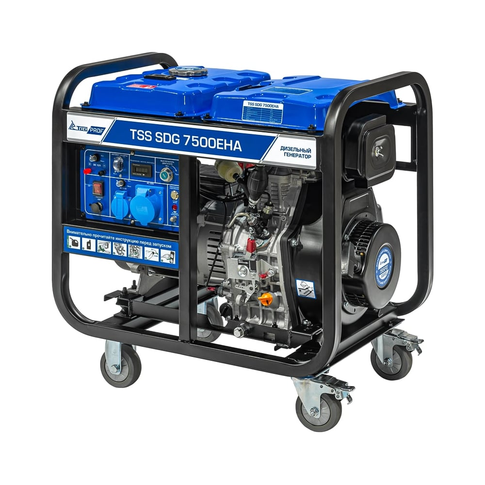 Изображение товара Дизель генератор ТСС SDG 7500EHA 7.5 кВт для профессионального использования