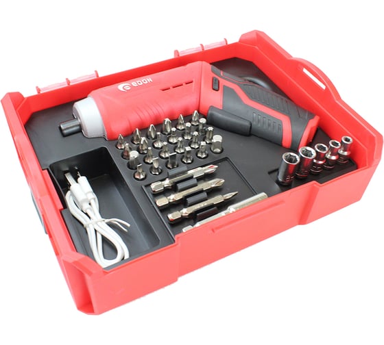 Изображение товара Аккумуляторная отвёртка Edon EDPL02-4 (3.6В., 5Н.м., набор) 19440