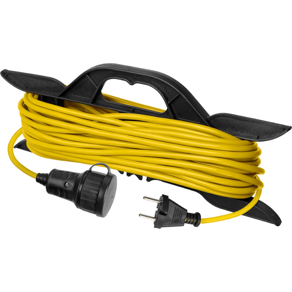 Изображение товара Удлинитель-шнур на рамке силовой TDM ELECTRIC У-11004 ПВС 50м жёлтый
