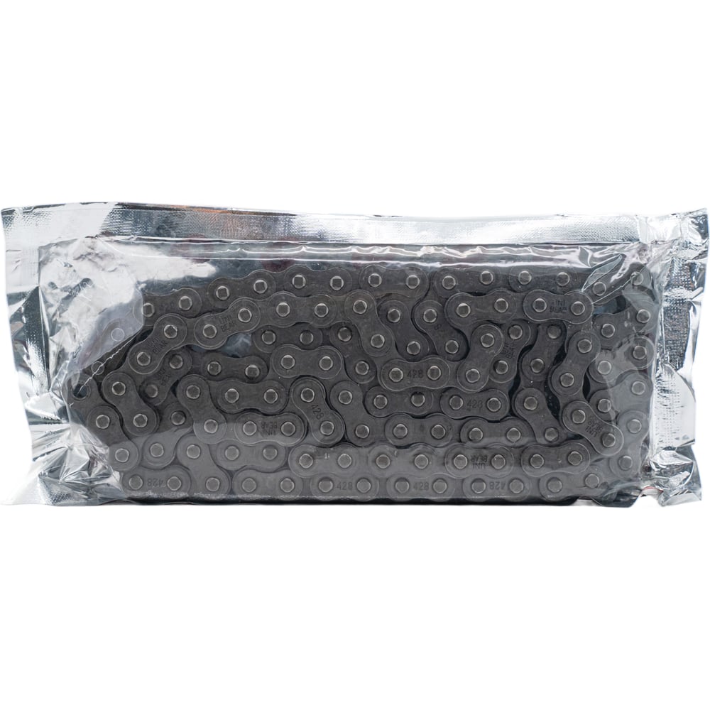 Изображение товара Цепь UNIBEAR 428-112L приводная из стали стандарт ANSI/JIS диаметр ролика 8.510 мм