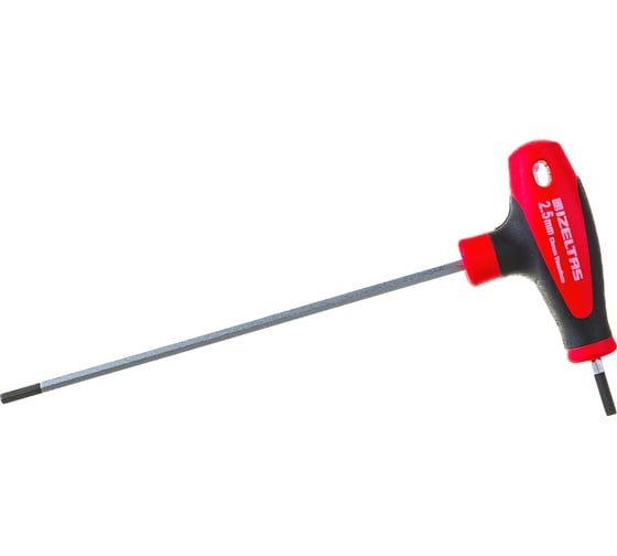 Изображение товара Т-образный шестигранник IZELTAS с рукояткой 2.5мм 4920220025