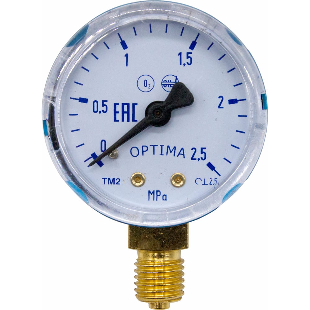 Кислородный манометр Optima манометр кислородный optima n5401 d 50 мм до 2 5 мпа