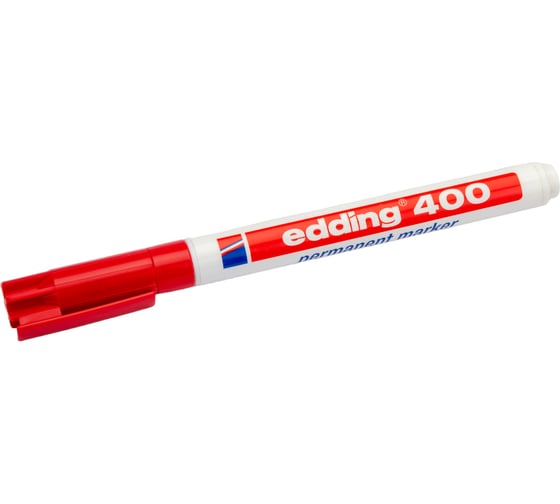 Изображение товара Перманентный маркер Edding округлый наконечник, 1 мм, красный E-400#2