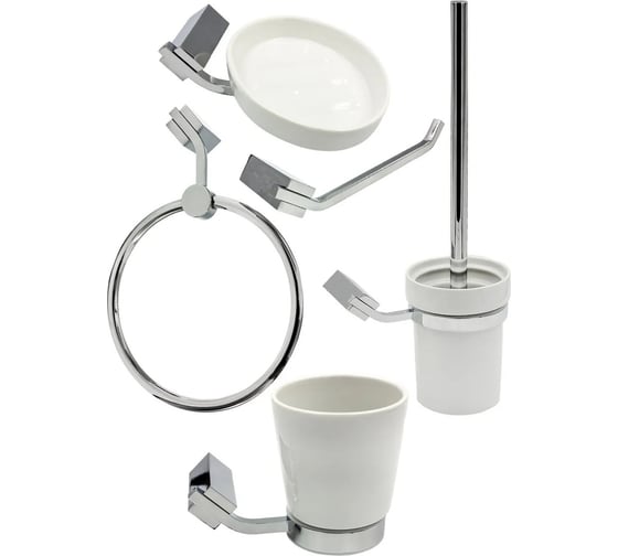 Изображение товара Комплект аксессуаров Bath Plus TERRA  Chromed набор для ванной C-510-2