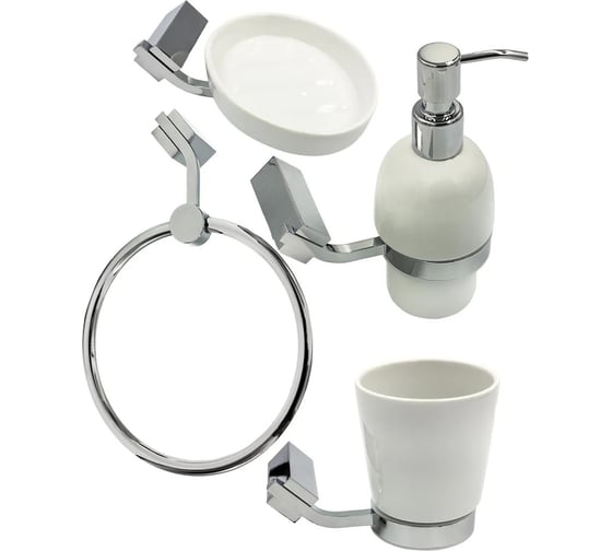 Изображение товара Комплект аксессуаров Bath Plus TERRA Chromed набор для ванной C-510-5