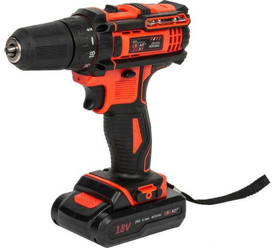 Изображение товара Аккумуляторная дрель-шуруповерт BRAIT BCD18NC 21.01.055.049