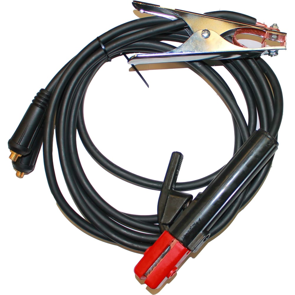 Набор сварочных кабелей СВАРТОН комплект сварочных кабелей optima 20 2004040 200 а 4 4 м тип разъема 10 25