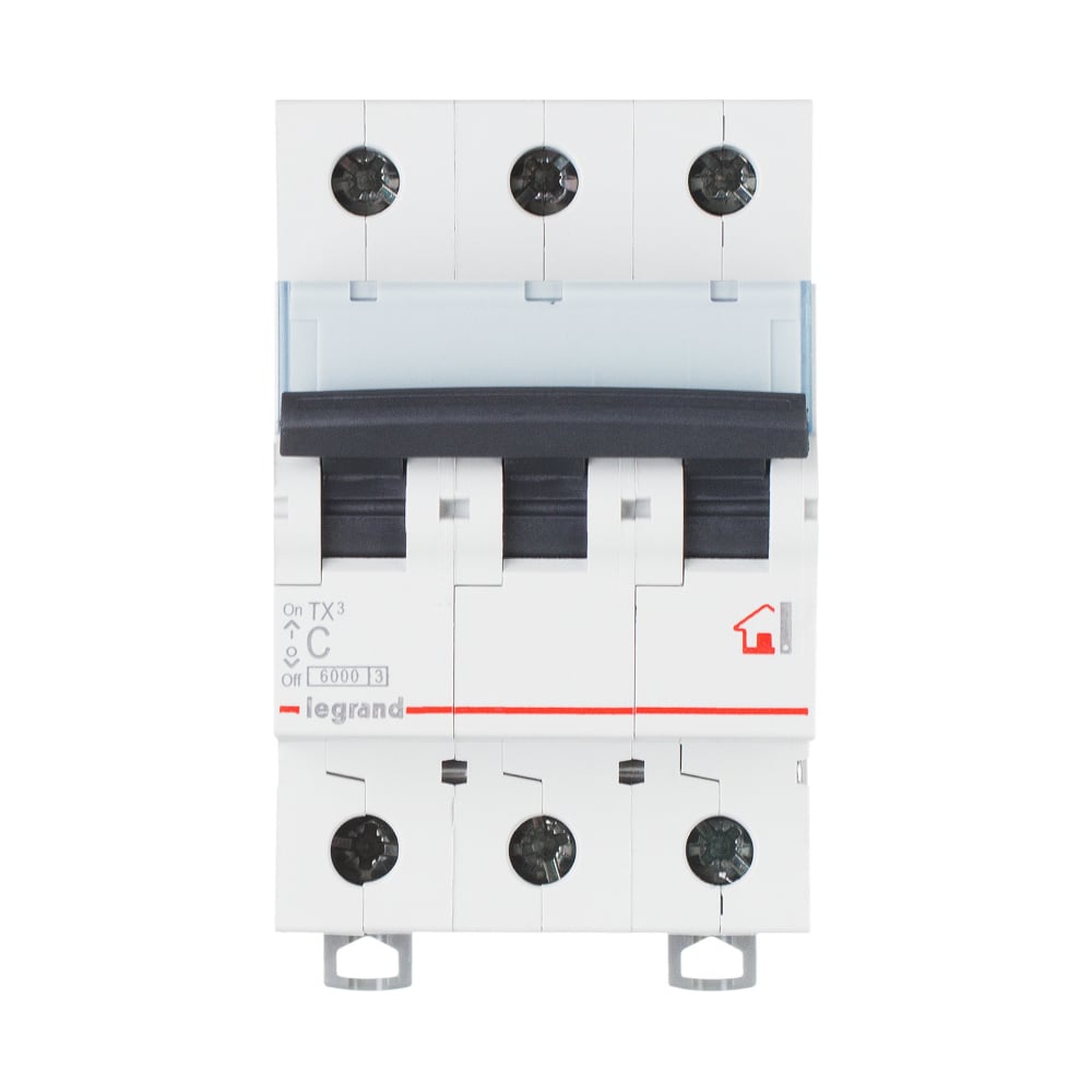 Изображение товара Автоматический выключатель Legrand TX3 6000 3П 25А IP20 на DIN-рейку