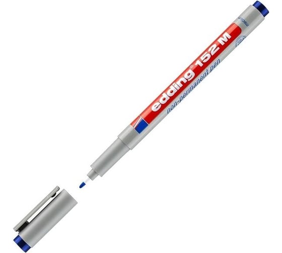 Изображение товара Смываемый маркер для проекторных пленок EDDING круглый наконечник, 1.0 мм, синий E-152#3 1183512