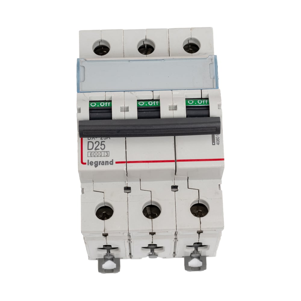 Изображение товара Автоматический выключатель Legrand DX3 6000 3П 25А 10 кА IP20