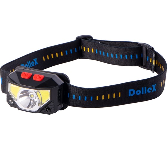 Изображение товара Светодиодный налобный фонарь Dollex на аккуммуляторе Li-Pol 3.7V 1000mA, COB (5W) + LED (3W) FIS-22
