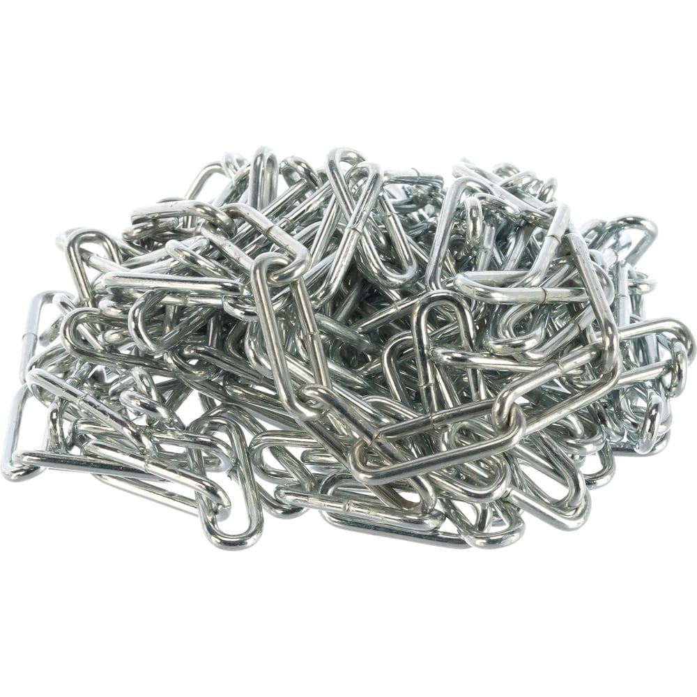 Изображение товара Цепь сварная КИШ длиннозвенная 5 мм 5 КТ7292 БК оцинкованная