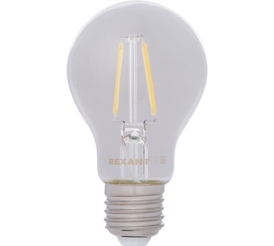 Изображение товара Филаментная лампа REXANT Груша A60 11.5 Вт 4000K E27 604-077