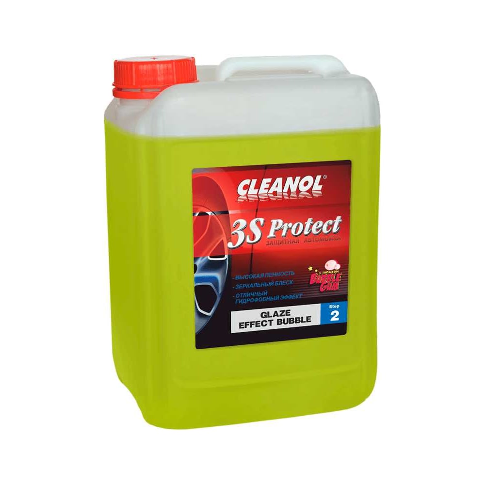Изображение товара Автошампунь для бесконтактной мойки Cleanol 3S Protect Step 2 Glaze Effect Bubble 5 кг