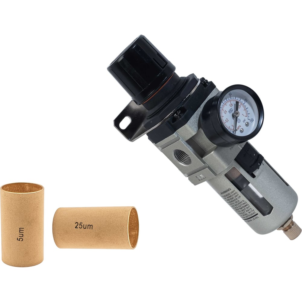 Изображение товара Фильтр влагоотделитель NBPT AW3000-G3/8 N 5 Мкм для систем сжатого воздуха