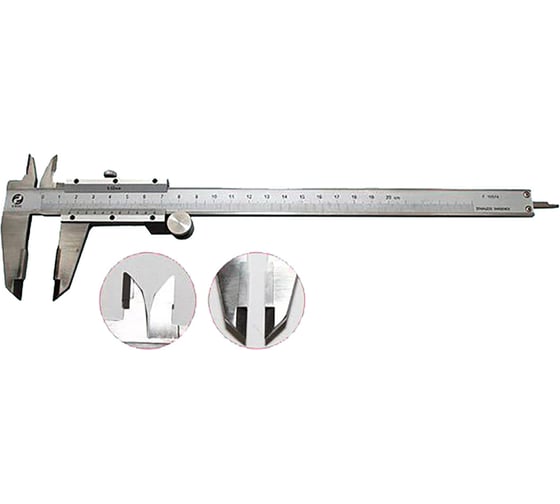 Изображение товара Штангенциркуль CNIC 0 - 200 ШЦТ-I 0,02 с тв.спл. губками, с глубин. 141-125S нерж. сталь 64186